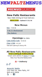 Mobile Screenshot of newpaltzmenus.com